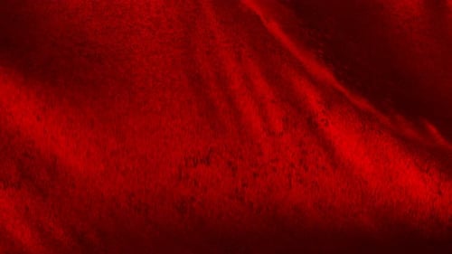 Red Grunge Fabric Flowing Background Loop