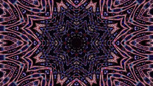 Abstract Colorful Kaleidoscope Pattern Background Animation
