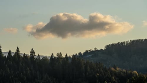 Ländliche Berglandschaft Zeitraffer