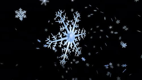 Schneeflocken-Explosion