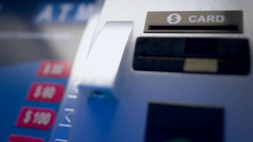 The ATM is used by bank customers to withdraw money and check account ballance.