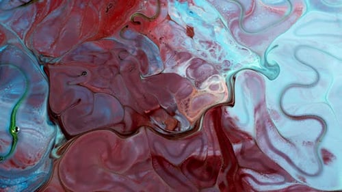 Abstract Colorful Ink Spread Art 071