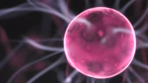 Pulsating Plasma Ball with Electric Light Streaks