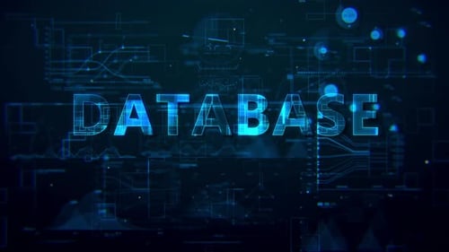 Database Digital Data Text 4k