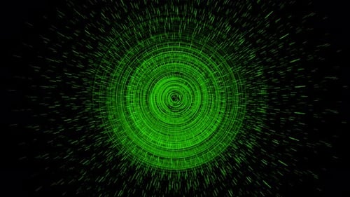 Animación de agujero de remolino verde