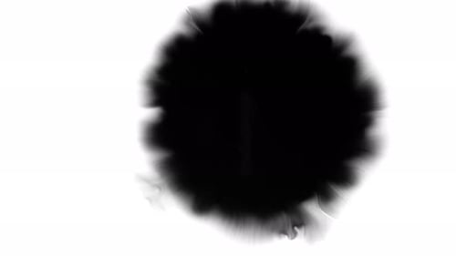 Black Ink Drops In Water