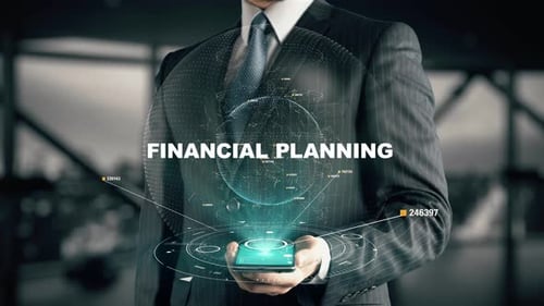 Financial Planning Holographic Display on Smartphone