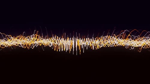 Spinning swirl of many narrow lines