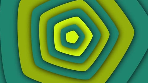 rotation yellow shapes background