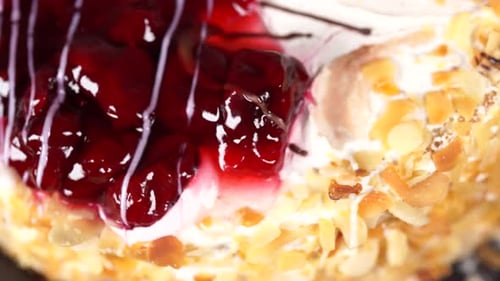 Close Up of Delicious Cake