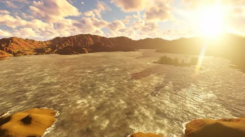 Sunset on the beach