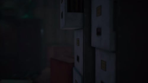 Petit bureau rétro de nuit