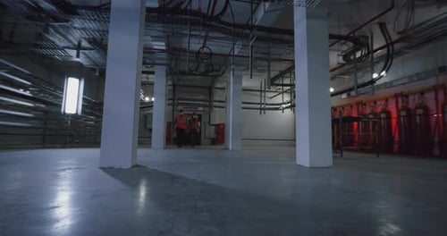 Anonymous Employees Working in Spacious Workshop