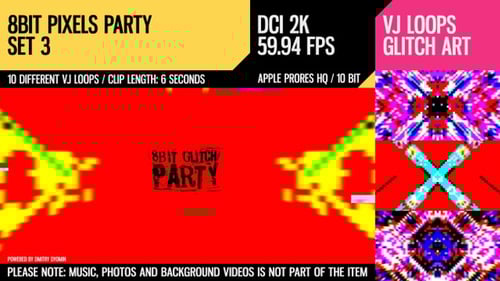 8-Bit Glitch Pixel Art Backgrounds and Dynamic Text Reveals