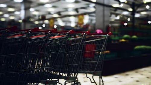 Covid19 Epidemic and Empty Supermarket