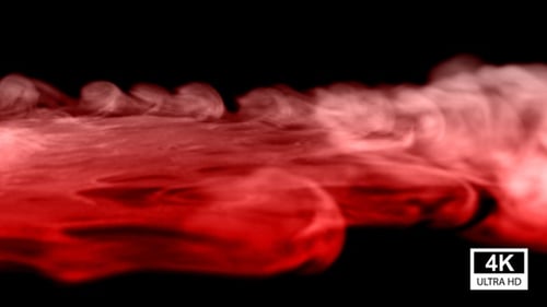 Red Fluid Smoke Reveal Transition
