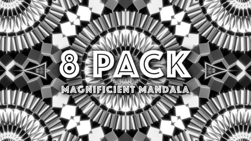 Magnificent Mandala Kaleidoscope Geometric Motion Backgrounds Pack