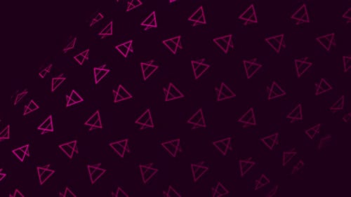 Wavy Geometric Triangle Pattern Abstract Background Animation