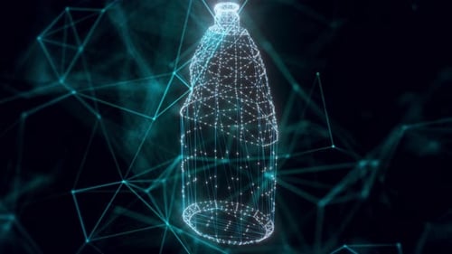 Dish Soap Hologram Close Up 4k
