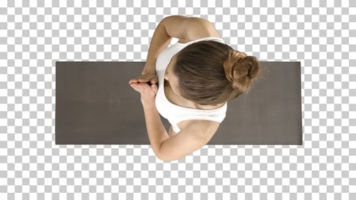 Jeune Femme Attrayante Pratiquant Le Yoga Faire De