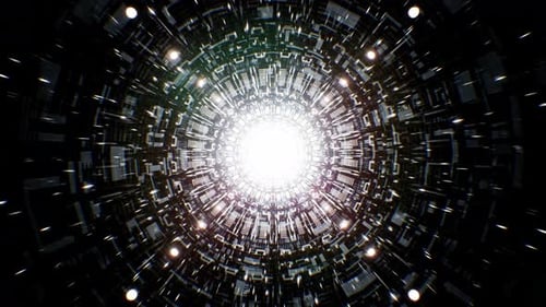 Abstract Flight Space Tunnel 4K Loop