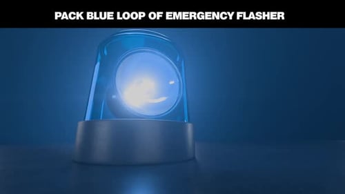 Pack de intermitentes de emergencia en forma de lazo azul