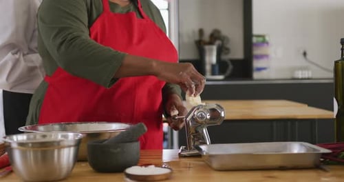 Chefs cooking together