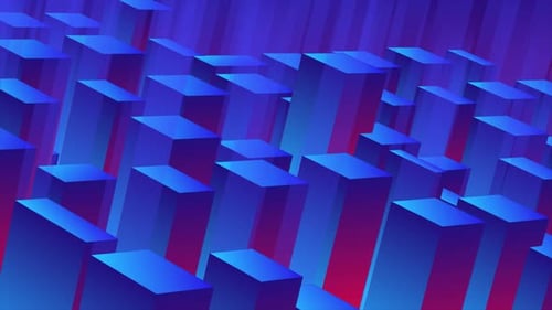 Dynamic Abstract Geometric Cubes Waving Background Loop