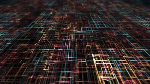 Futuristic and Technology Background with Lines for Network Big Data Data Center Server Internet