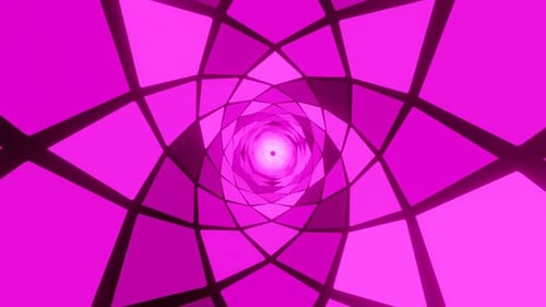 Hypnotischer Endlos-Tunnel, 3D Sci-Fi VJ Loop Bewegte Grafiken