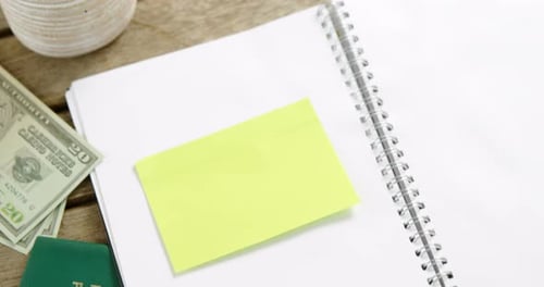 Travel Preparation with Passport and Money