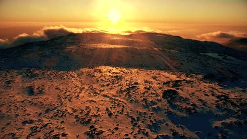 Winter Mountain Snow Background Landscape