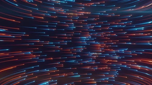 Futuristic Digital Data Stream Abstract Background