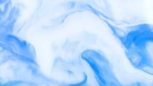 Swirling Light Blue and White Abstract Fluid Motion