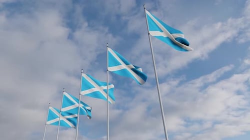 Drapeau de l'Écosse sur le circuit imprimé du chipset