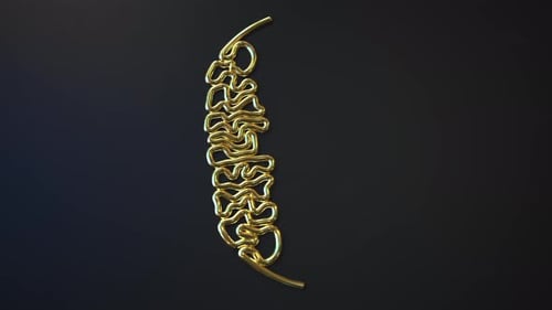 Euro Sign Made with Gold Wire