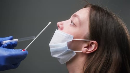 Nasal Swab Covid Test Close Up