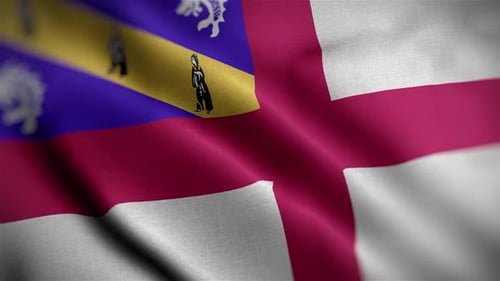 Seamless Waving Flag Animation with Combined Designs