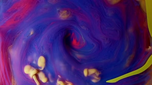 Colorful Swirling Abstract Paint Background