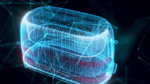 Toaster Hologram Close Up 4k