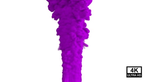 Animated Purple Fluid Smoke Vertical Alpha Channel Element