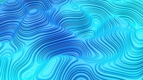 Animation d'arrière-plan Loop Vj d'ondes abstraites bleues 4 K H.264 H.264