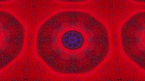 Kaleidoskop dynamischer Muster auf dunklem Hintergrund