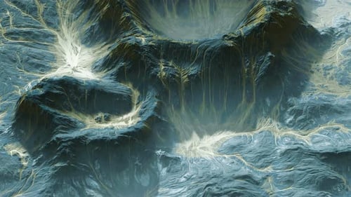 View of the Alien Planet Landscape