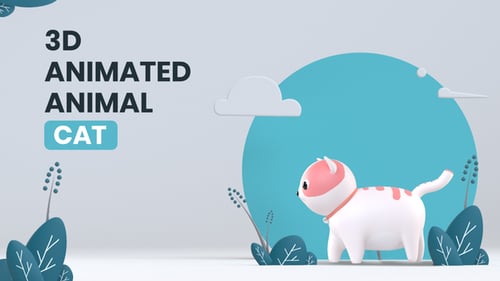 3D Animated Animal - Cat