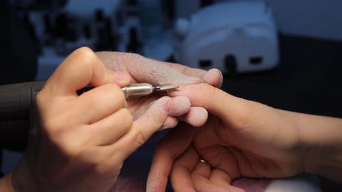 Precision Manicure Shaping Nails Close Up