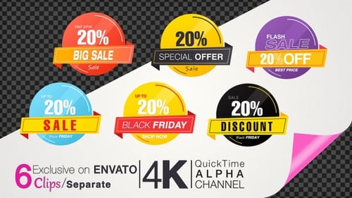 20 Percent Sales Discount Banner