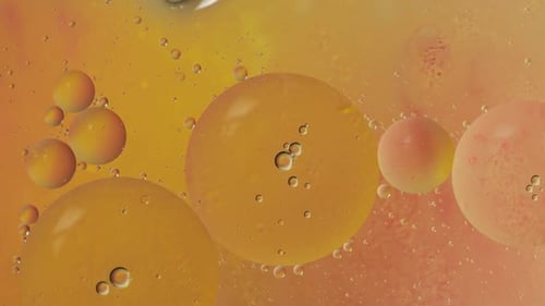 Fantastic Structure of Colorful Bubbles. Chaotic Motion. Abstract Background