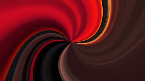 Dynamic Abstract Swirling Red Orange Lines Background Loop