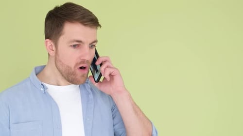 An Angry Man Has an Unpleasant Mobile Conflict